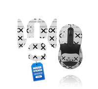 toergy 1 set di nastro antiscivolo per mouse Logitech Signature M650 L, resistente al sudore, facile da usare, design autoadesivo, kit di aggiornamento professionale per mouse, motivo stampato bianco