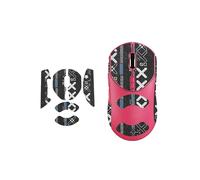 toergy 1 set di nastro antiscivolo per Rapoo VT2 MAX, resistente al sudore, facile da usare, design autoadesivo, kit di aggiornamento professionale per mouse, motivo stampato nero