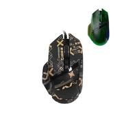 toergy 1 set di nastro antiscivolo per Razer Basilisk V3 Pro, resistente al sudore, facile da usare, design autoadesivo, kit di aggiornamento professionale per mouse, motivo stampato in oro nero