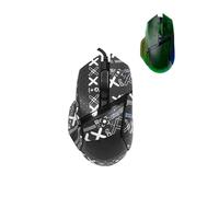 toergy 1 set di nastro antiscivolo per Razer Basilisk V3 Pro, resistente al sudore, facile da usare, design autoadesivo, kit di aggiornamento professionale per mouse, motivo stampato nero
