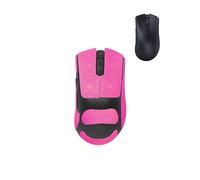 toergy 1 set di nastro antiscivolo per Razer DeathAdder V3 Pro, resistente al sudore, facile da usare, design autoadesivo, kit di aggiornamento professionale per topi rossi, motivo fiocco di neve