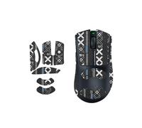 toergy 1 set di nastro antiscivolo per Razer DeathAdder V4 Pro, resistente al sudore, facile da usare, design autoadesivo, kit di aggiornamento professionale per mouse, motivo stampato nero
