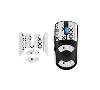 toergy 1 set di nastro antiscivolo per ROG Harpe II Ace, resistente al sudore, facile da usare, design autoadesivo, kit di aggiornamento professionale per mouse, motivo stampato bianco