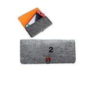 toergy Case for 2025 Nintendo Switch 2 - Slim Felt Pouch, Portable Travel Bag, Shockproof & Drop-Resistant, Dark Grey