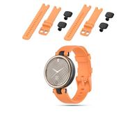 toergy Cinturino di ricambio in silicone per Garmin Lily, impermeabile, regolabile, per uomo e donna, robusto e durevole, arancione