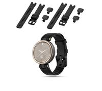 toergy Cinturino di ricambio in silicone per Garmin Lily, impermeabile, regolabile, per uomo e donna, robusto e durevole, nero