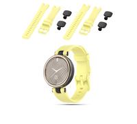 toergy Cinturino di ricambio in silicone per Garmin Lily, impermeabile, regolabile, per uomo e donna, robusto e durevole, giallo