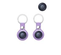 toergy Confezione da 2 custodie protettive per Motorola Moto Tag Smart Anti Loss Tracker Silicone Portachiavi - Custodia durevole ed elegante, impermeabile, anti-caduta, viola chiaro