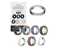 toergy Confezione da 7 protezioni in silicone compatibili con Oura Ring 5 (misura 6, 7, 8, 9), morbide e antigraffio, confezione assortita di colori settimanali per 7 giorni