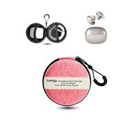 toergy Custodia compatibile con Shokz OpenDots ONE, custodia da viaggio inodore con tasca in rete, rosa