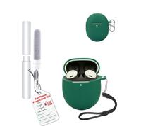 toergy Custodia in silicone impermeabile antiurto per Sony WF-C510, morbida e sottile con cordino, portachiavi e kit di pulizia, rosso