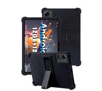 toergy Custodia in silicone per tablet Doogee Tab G6+ - Custodia Premium con aperture precise, anti-shock, antigraffio, regolazione multi-angolo e sensazione confortevole al tatto, nero