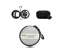 toergy Custodia per cuffie JBL Wave Buds 2, inodore, da viaggio, con tasca in rete, grigio