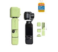 toergy Custodia per DJI Osmo Pocket 4, custodia impermeabile in silicone, resistente agli urti, con cinturino da polso, accessorio anti-caduta, per DJI Pocket 4, fotocamera palmare, verde