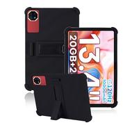 toergy Custodia per tablet TECLAST T65 Plus 13,4 pollici 2025, apertura precisa, custodia in silicone anti-shock e anti-graffio, regolazione multi-angolo, confortevole al tatto, nero