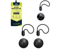 toergy Custodia protettiva in silicone per Ugreen FineTrack 2, confezione | Set di custodie protettive in silicone con portachiavi per Ugreen FineTrack 2 Finder, antiurto e antigraffio, 2 pezzi, nero