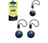 toergy Custodia protettiva in silicone per Ugreen FineTrack 2, confezione | Set di custodie protettive in silicone con portachiavi per Ugreen FineTrack 2 Finder, antiurto e antigraffio, 2 pezzi, blu