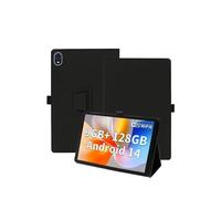 toergy Custodia protettiva per tablet DOOGEE U10 Android 14 tablet con cinghia da polso e supporto e funzione anti-goccia - design elegante e semplice, nero
