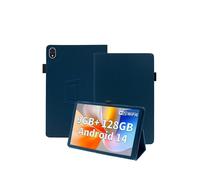 toergy Custodia protettiva per tablet DOOGEE U10 Android 14 tablet con cinturino da polso e supporto e funzione anti-goccia - design elegante e semplice, blu
