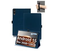 toergy Custodia protettiva per tablet TECLAST T65 da 13,4 pollici 2025 con cinghia da polso e supporto e funzione anti-goccia, design elegante e semplice, blu