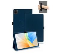 toergy Custodia protettiva per tablet ZTE Blade X1001 con cinturino da polso e funzione di supporto e anti-goccia, design sottile e semplice, blu