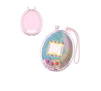 toergy Custodia protettiva per Tamagotchi originale - Anti Drop PC Custodia con stringa, accessori elettronici per animali domestici, protezione per Virtual Pet Game Machine (rosa trasparente)