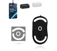 toergy Piedini per mouse in PTFE per Logitech G403 Hero, cuscinetti arrotondati di ricambio con 2 clip per cavo, forte aderenza, 1 set