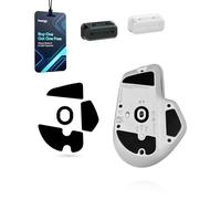 toergy Piedini per mouse in PTFE per Logitech MX Master 4, piedini di ricambio con 2 clip per cavi, pattini anti-attrito per giochi e uso in ufficio, 1 set