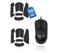 toergy Set di 2 nastri antiscivolo per mouse Logitech G703 Lightspeed Pro, resistenti al sudore, facili da usare, design autoadesivo, kit di aggiornamento per mouse professionale, fiocco di neve nero