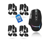 toergy Set di 4 nastri antiscivolo per Logitech G G502 X Plus, resistenti al sudore, facili da usare, design autoadesivo, kit di aggiornamento professionale per mouse, motivo fiocchi di neve nero