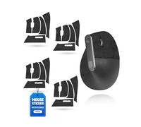 toergy Set di 4 nastri antiscivolo per Logitech MX Vertical, resistenti al sudore, facili da usare, design autoadesivo, kit di aggiornamento professionale per mouse, motivo neve nero