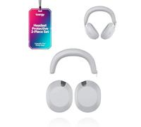 toergy Set di ricambio 2 in 1 per Sony 1000X THE COLLEXION: 1 paio di cuscinetti auricolari + cuscinetti per testa, pelle proteica premium e memory foam, morbidi e confortevoli, grigio