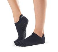 ToeSox YTOEWTLRBLK-S Full Toe Low Rise Calzini per Yoga, Nero, Small