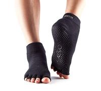 ToeSox - Calzino infradito a 5 dita, Nero, S
