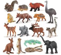 TOEY PLAY Animali Giocattolo per Bambini, Realistico Animali del Bosco