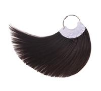 TOFAFA Haarfarbringe, 100 % Echthaar, Farbproben, Testen von Farbproben, 20,3 cm, Naturschwarz