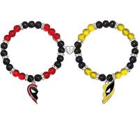 TOFBS 2 Pezzi Bracciale Uomo Donna Deadpool Wolverine Amicizia Bracciali Braccialetti Ciondoli Braccialetto Gioielli Set Regalo per Sorella Migliore Amica