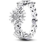 TOFBS Anelli Donna Argento 925 Sole Luna Set Anello Brillano Insieme Diamante Regolabile Opale Anelli Coppia Rings Promessa Regalo di Nuziale Compleanno Matrimonio Sole 56