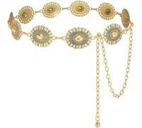 TOFBS Cintura Catena Fiore Medaglione Stile Vintage Decorativa Donna Elegante Accessorio Vita Regolabile