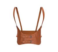 TOFBS Punk Cintura Corsetto Sottoseno in Pelle Petto Catena Catene del Corpo Harness Belt Accessori per il Corpo Gioielleria per Donna Ragazze Cosplay Party Rave Costume di Halloween (Marrone)