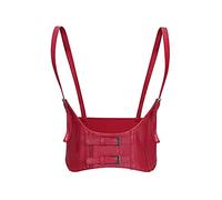 TOFBS Punk Cintura Corsetto Sottoseno in Pelle Petto Catena Catene del Corpo Harness Belt Accessori per il Corpo Gioielleria per Donna Ragazze Discoteca Cosplay Party Rave Costume di Halloween (Rosso)