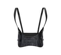 TOFBS Punk Cintura Corsetto Sottoseno in Pelle Petto Catena Catene del Corpo Harness Belt Accessori per il Corpo Gioielleria per Donna Ragazze Discoteca Cosplay Party Rave Costume di Halloween (Nero)