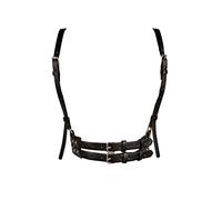 TOFBS Punk Reggiseno in Pelle Il petto Catena Nero Catene del Corpo Collare Harness Belt Accessori per il Corpo Gioielleria per Donna Ragazze Discoteca Cosplay Party Rave Costume di Halloween (#6)