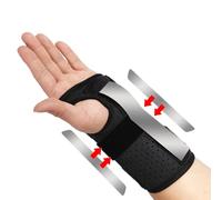 TOFBS Tutore Polso Rigido Ortopedico Stecca Metallica Supporto Articolare Traspirante Regolabile Stabilizzatore Mano