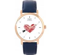 Toff London Bianco Con Cuore Rosso Freccia San Valentino Orologio
