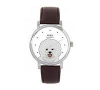 Toff London Bichon Frise Head Dog Watch 38mm Cassa 3atm Resistente all'acqua Movimento al quarzo progettato su misura Lusso alla moda
