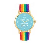 Toff London Blue Keep Calm and Play Darts Basons Watch