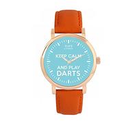Toff London Blue Keep Calm and Play Darts Basons Watch