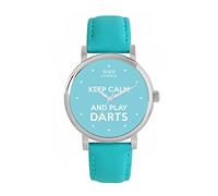 Toff London Blue Keep Calm and Play Darts Basons Watch