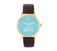 Toff London Blue Keep Calm and Play Darts Batons Watch
